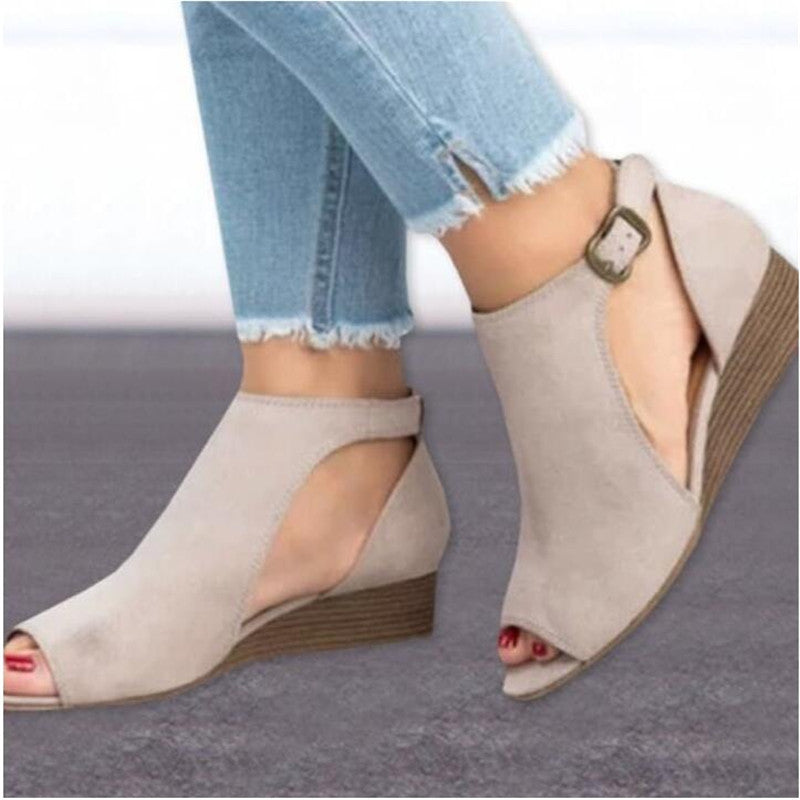 Women’s Wedge Heel Roman Sandals in 3 Colors