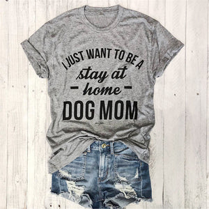 Women’s Dog Mom Short Sleeve Top in 5 Colors S-XXXL - Wazzi's Wear