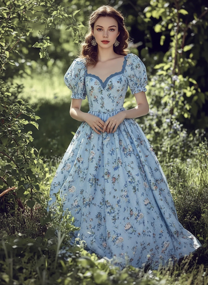 Womens Bohemian Casual V-Neck Short-Sleeve Dress