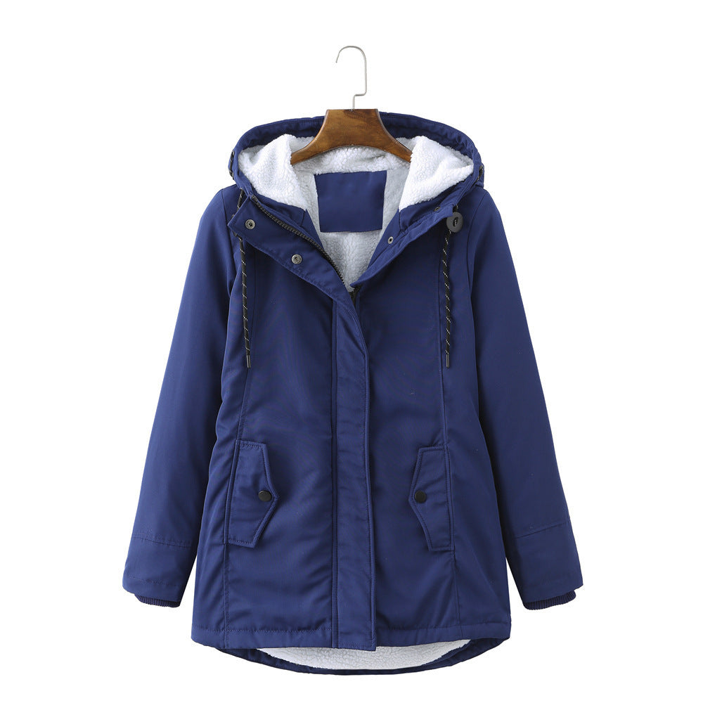 Women’s Warm Plush Hooded Jacket