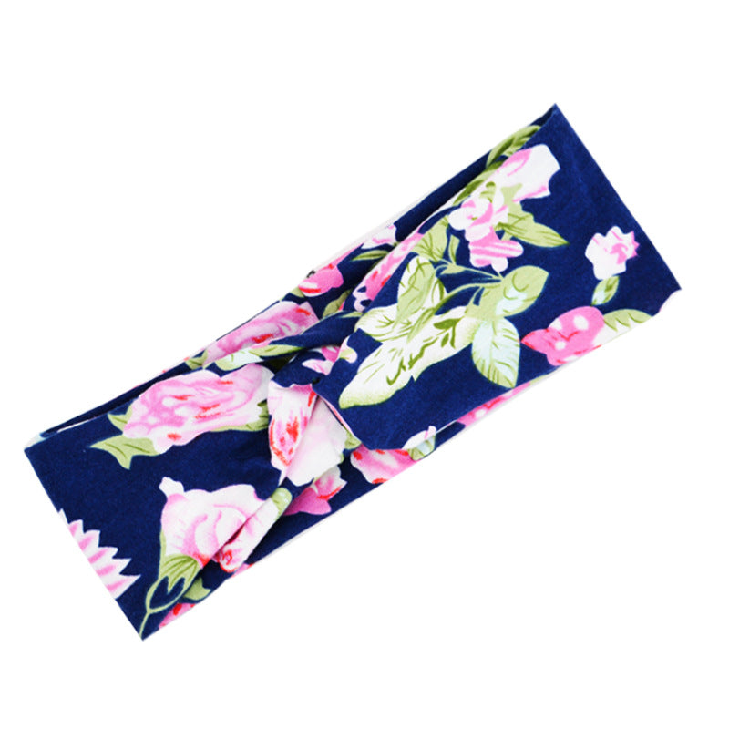 Women’s Floral Boho Headband in 12 Colors - Wazzi's Wear