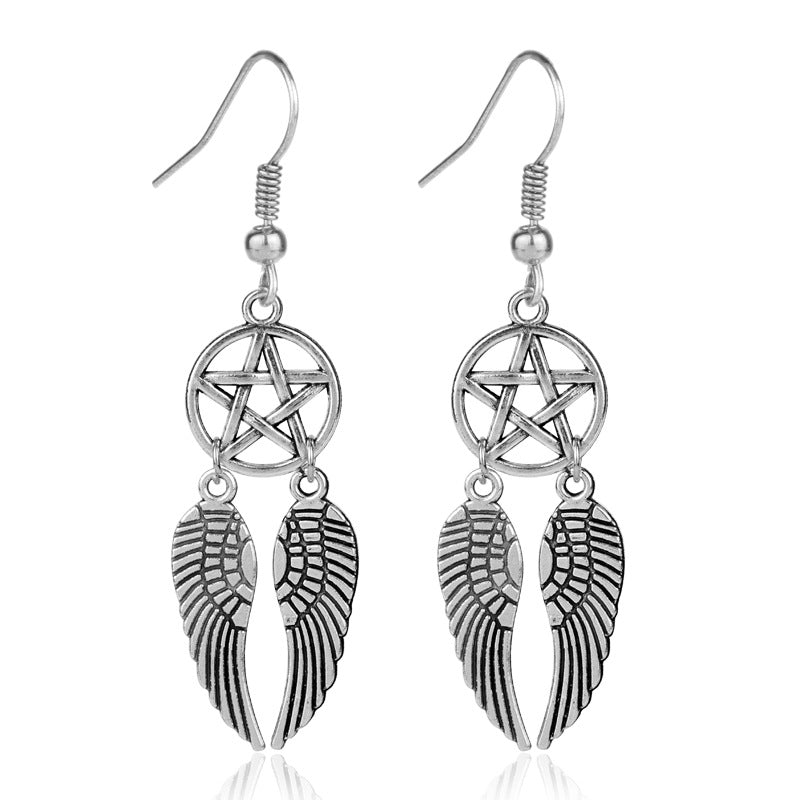 Unisex Ethnic Feather Drop Earrings - Wazzi's Wear