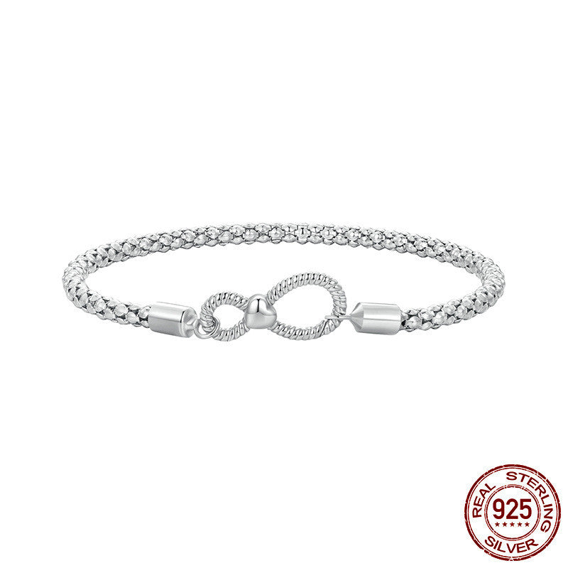 Women’s Sterling Silver Infinite Loop Bracelet - Wazzi's Wear