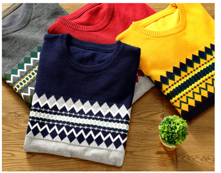 Men’s Long Sleeve Wool Sweater