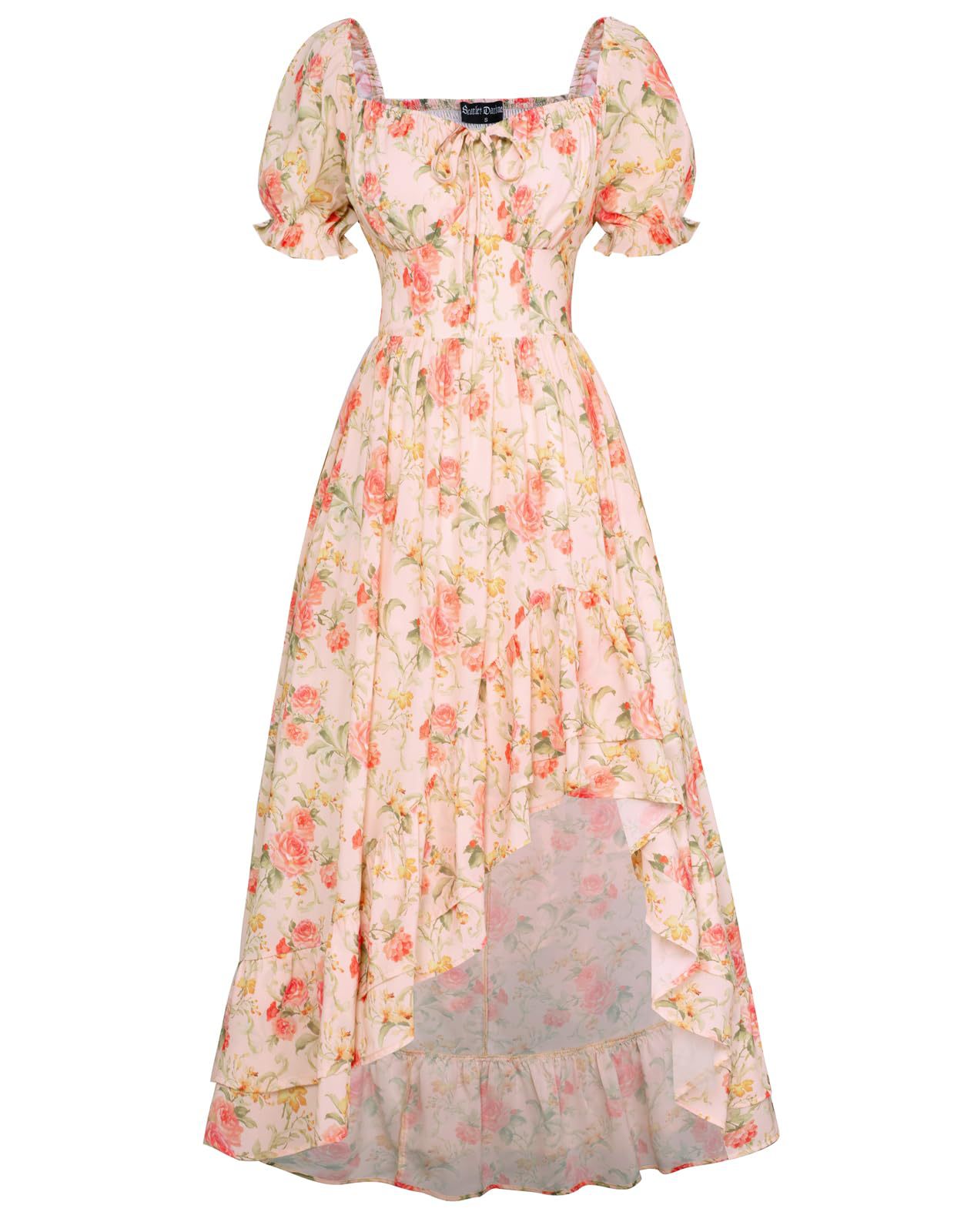 French-style Floral Print Slim-fit Slip Dress For Women