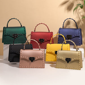Women’s Square Hand and Shoulder Fashion Bag in 2 Sizes and 7 Colors - Wazzi's Wear