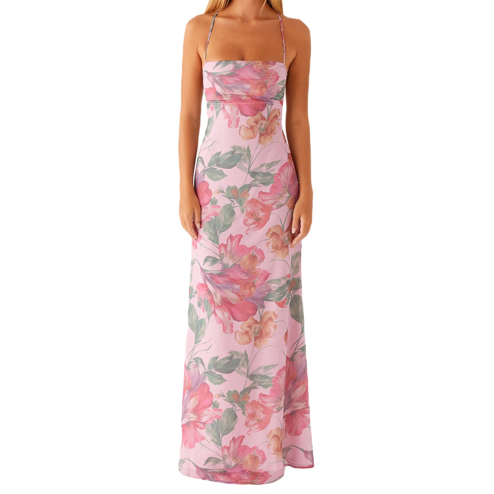 Womens Printed Sleeveless Strap Bodycon Dress
