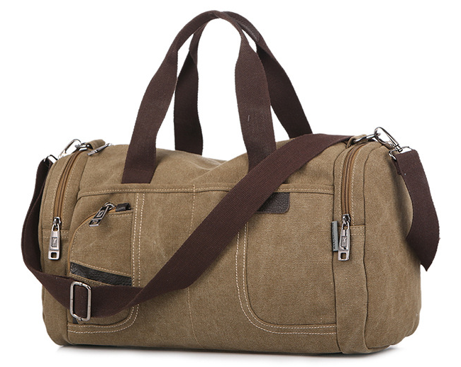 Men’s Large-Capacity Canvas Tote in 3 Colors - Wazzi's Wear