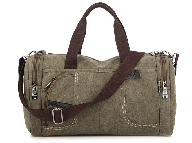 Men’s Large-Capacity Canvas Tote in 3 Colors - Wazzi's Wear