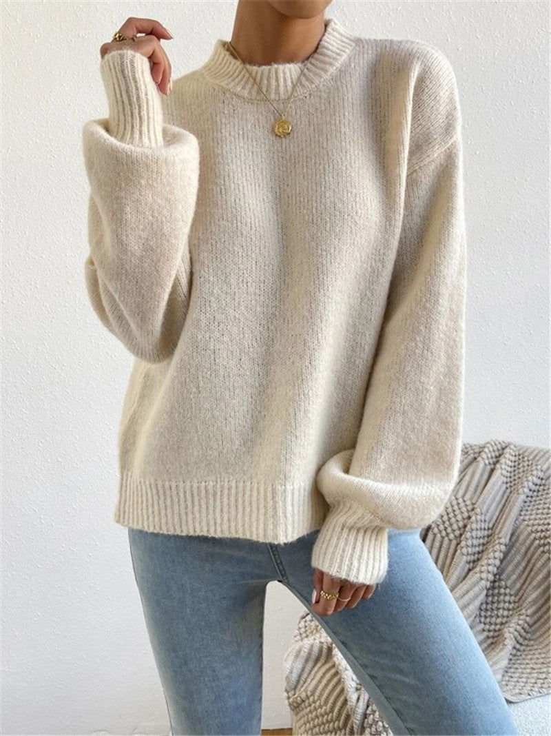 Women’s Mock Neck Long Sleeve Sweater