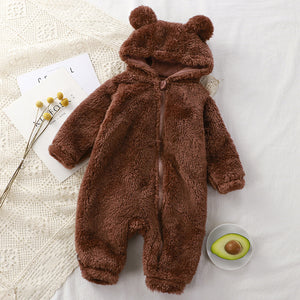 Baby One-Piece Hooded Winter Outerwear in 3 Colors - Wazzi's Wear