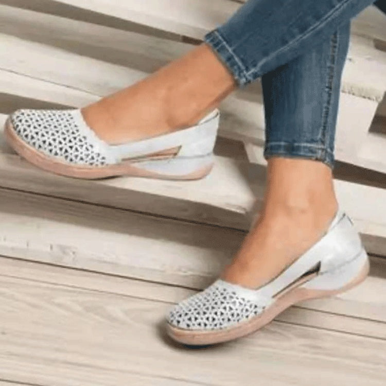 Women’s Solid Colour Flat Slip-On Shoes