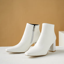 Load image into Gallery viewer, Women’s High Heel Boots with Square Toe in 2 Colors - Wazzi&#39;s Wear