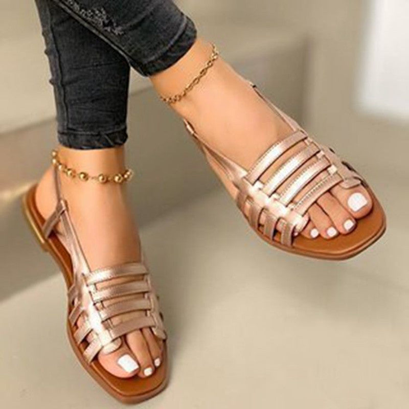 Women’s Flat Woven Sandals in 3 Colors - Wazzi's Wear