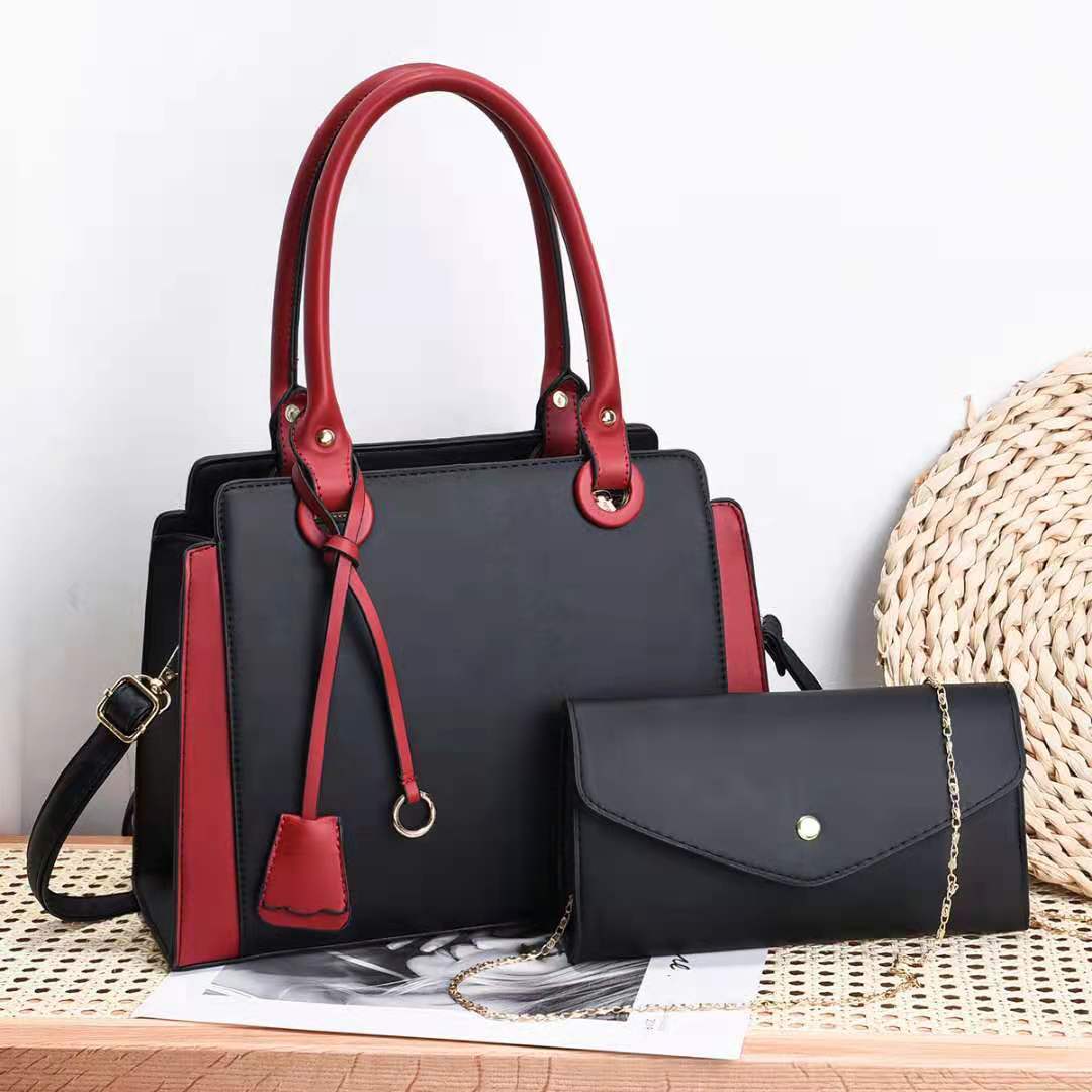 Women's 2-Piece Fashion Hand Bag Set in 6 Colors - Wazzi's Wear