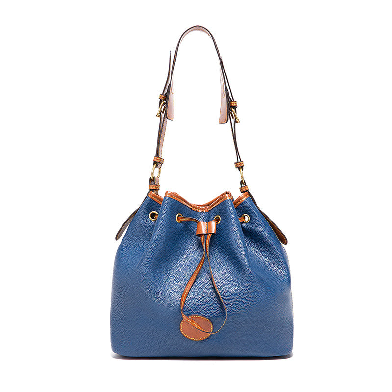 Women’s Large Capacity Bucket Bag with Drawstring in 6 Colors