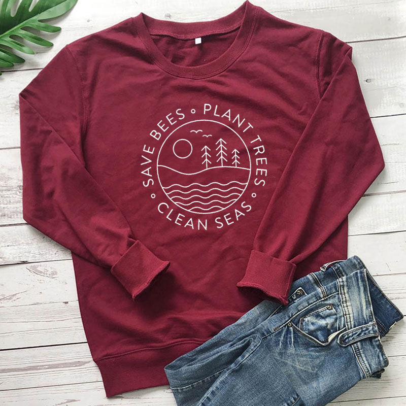 Women's Save the Earth Pullover Sweatshirt