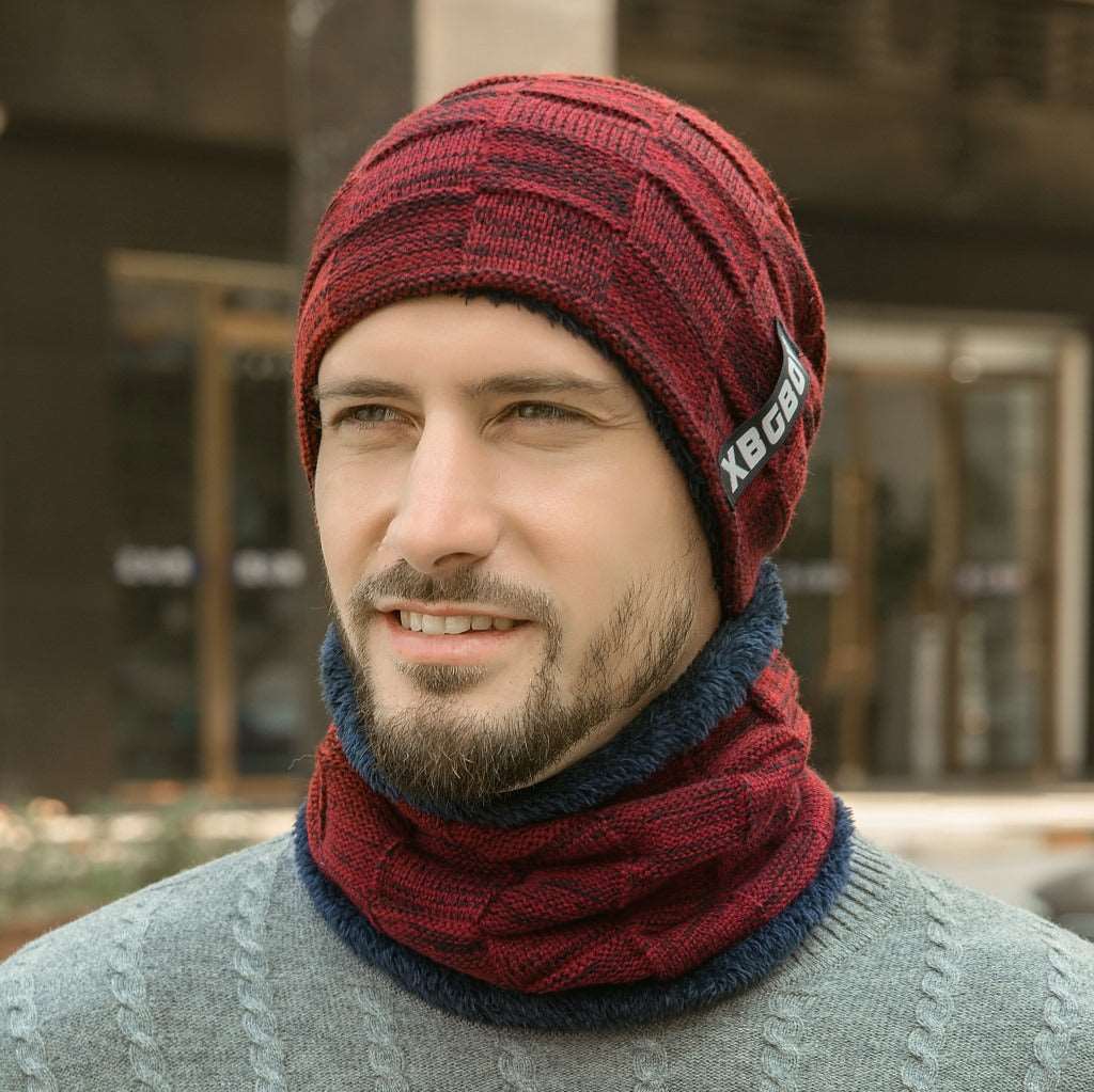 Knit Wool Hat with Matching Neck Warmer in 10 Coolers - Wazzi's Wear