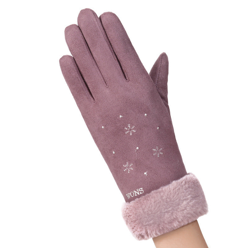 Women's Fleece-Lined Touch Screen Gloves