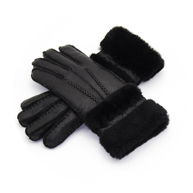 Women’s Fur-Lined Leather Gloves in 7 Colors - Wazzi's Wear