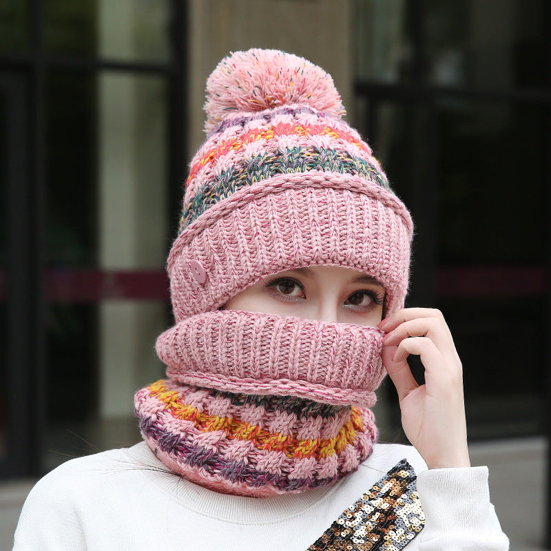 Women's Knit Toque with Matching Neck Warmer in 6 Colors - Wazzi's Wear