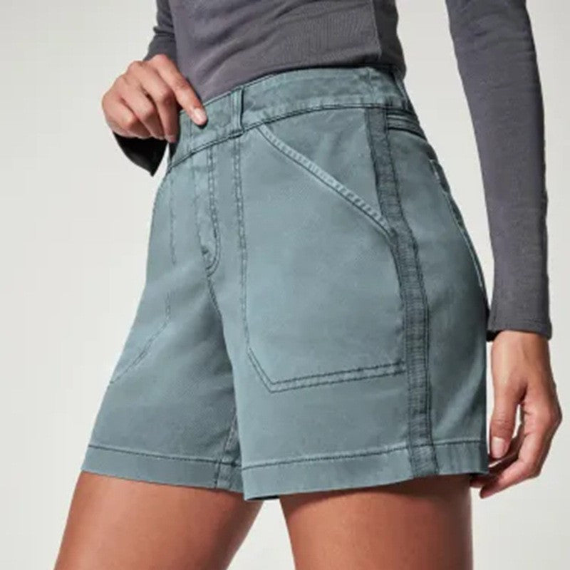 Women's Low Waist Cotton Shorts With Pockets in 6 Colors S-4XL - Wazzi's Wear