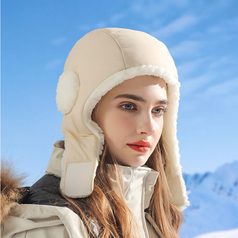 Windproof and Waterproof Plush Winter Hat in 6 Colors and 2 Styles - Wazzi's Wear