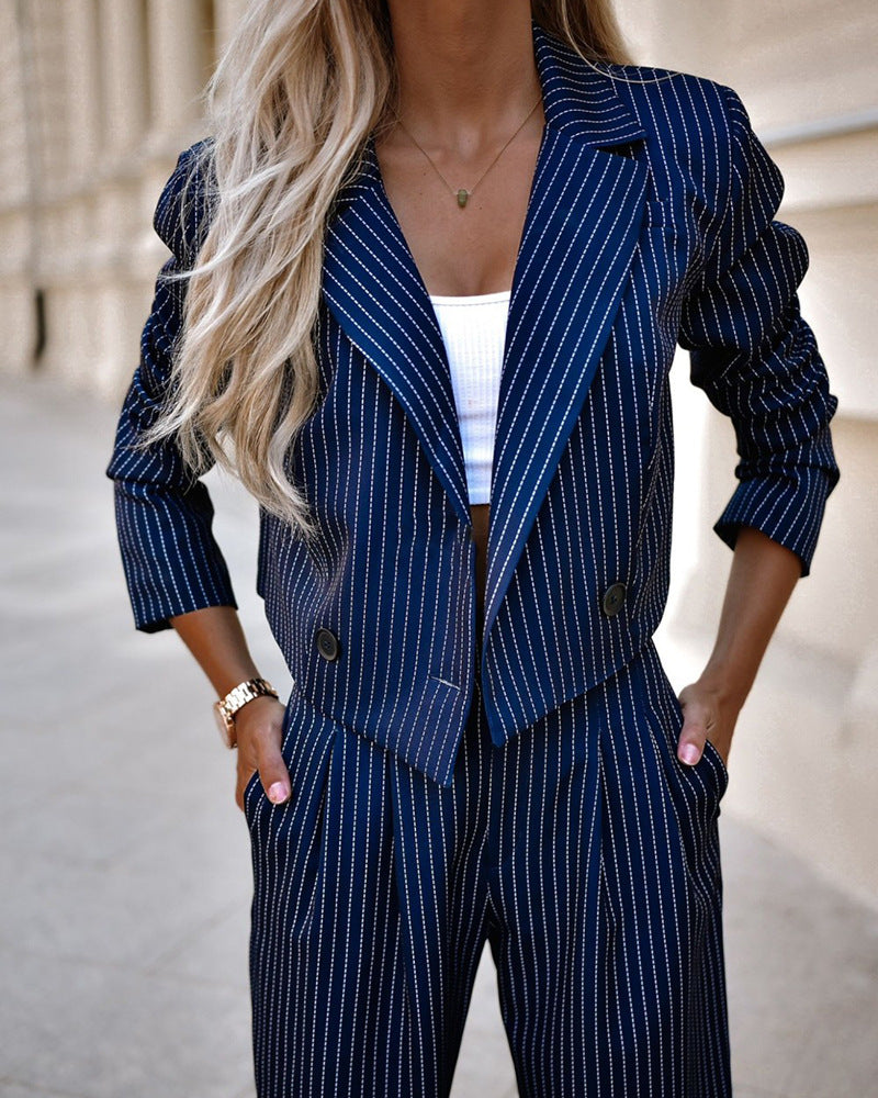 Women’s Pin-Striped Suit