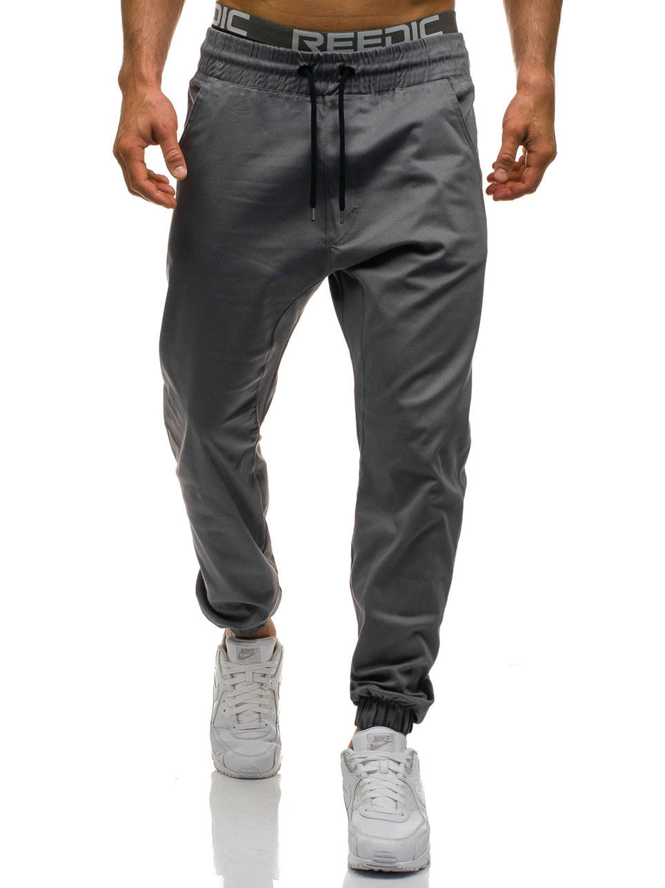 Men’s Cotton Joggers with Drawstring and Pockets in 4 Colors M-3XL - Wazzi's Wear