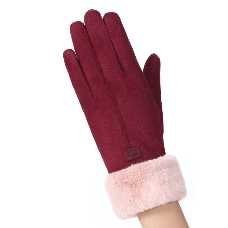 Women's Fleece-Lined Touch Screen Gloves