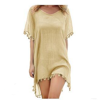 Women’s One Size Fringed Beach Cover-Up in 21 Colors - Wazzi's Wear