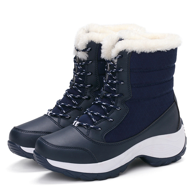 Women’s Plush Ankle Snow Boots in 4 Colors - Wazzi's Wear