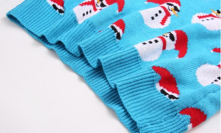 Women's Long Sleeve Cute Snowman Christmas Sweater