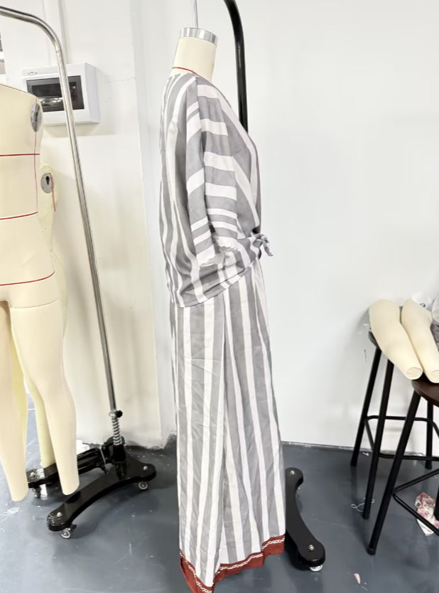 Women's Striped 2 Piece Outfit