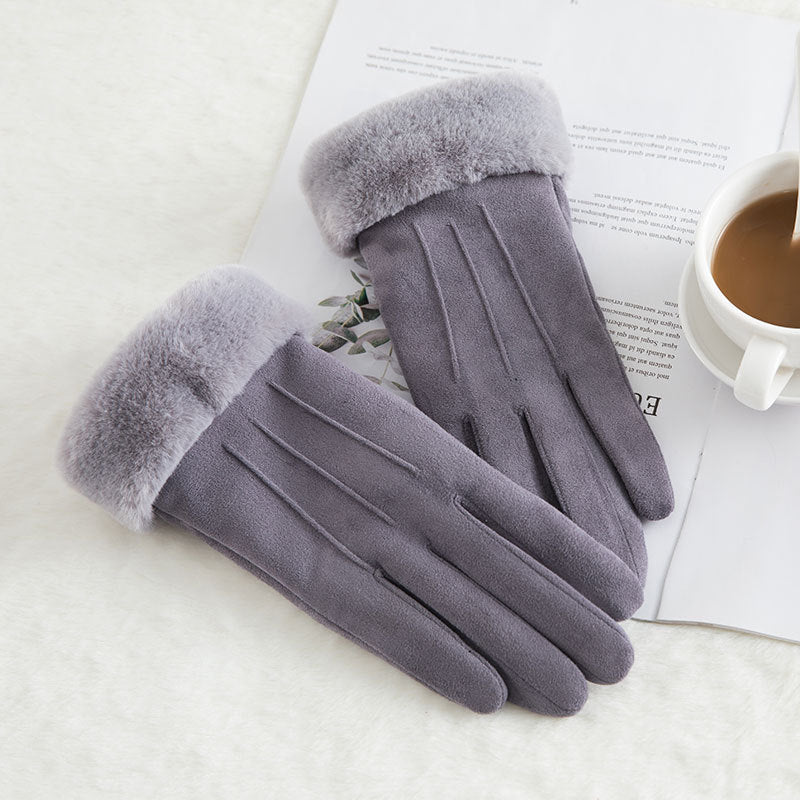 Women's Fleece-Lined Touch Screen Gloves