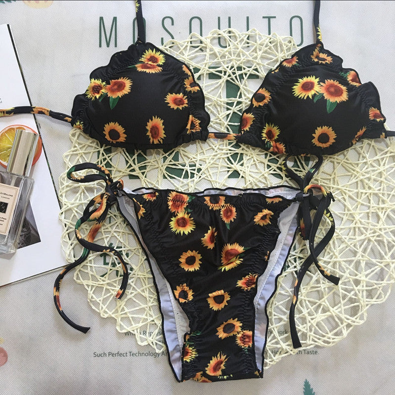 Women’s Sunflower Bikini in 2 Colors S-L - Wazzi's Wear