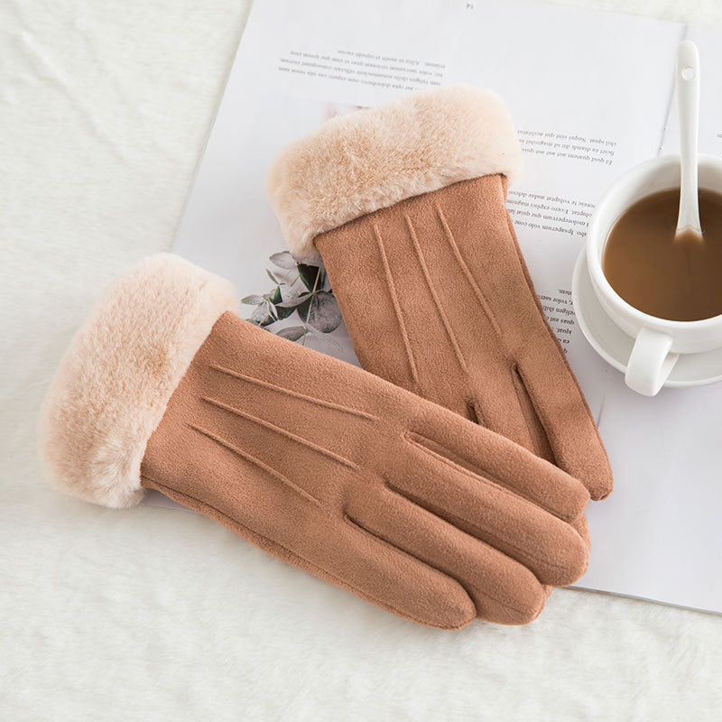 Women's Fleece-Lined Touch Screen Gloves