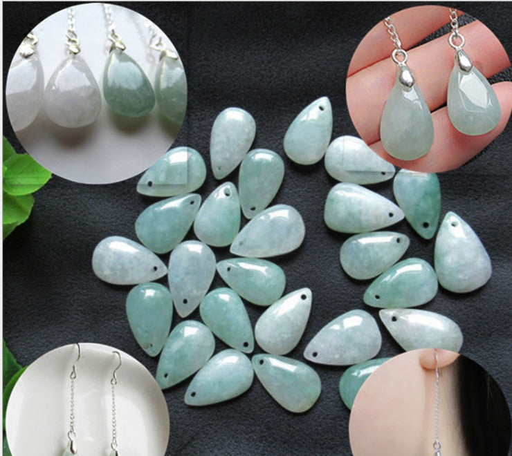 Women’s Silver and Jade Drop Earrings - Wazzi's Wear