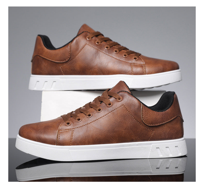 Low Top PU Leather Casual Men’s Sneakers