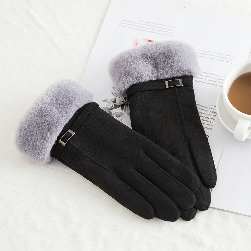 Women's Fleece-Lined Touch Screen Gloves