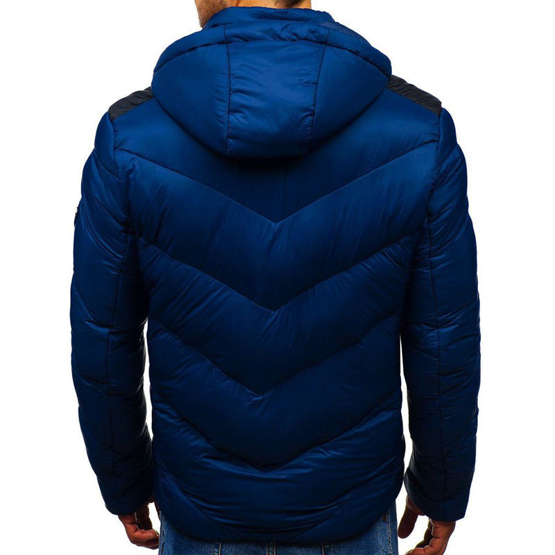 Men’s Long Sleeve Hooded Puffer Jacket