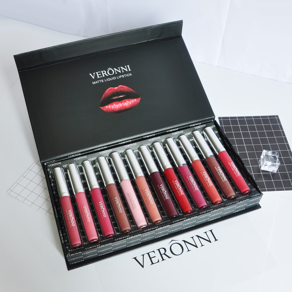 12 Lipstick Gift Box Set - Wazzi's Wear