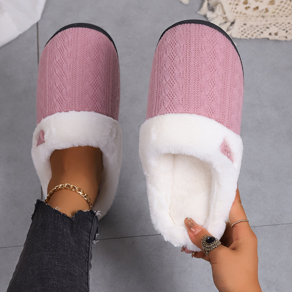 Women’s Warm Non-Slip Slippers in 5 Colors - Wazzi's Wear