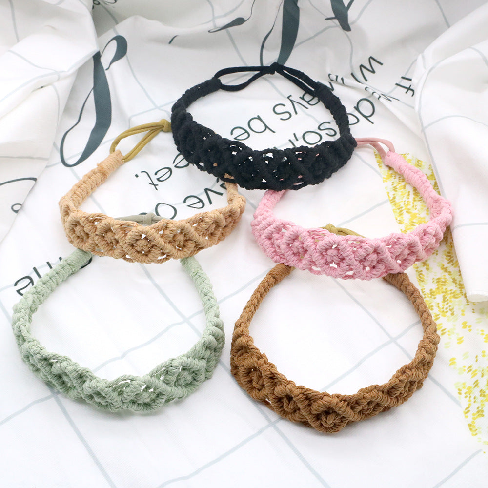 Women’s Hand Braided Boho Headband in 9 Colors - Wazzi's Wear