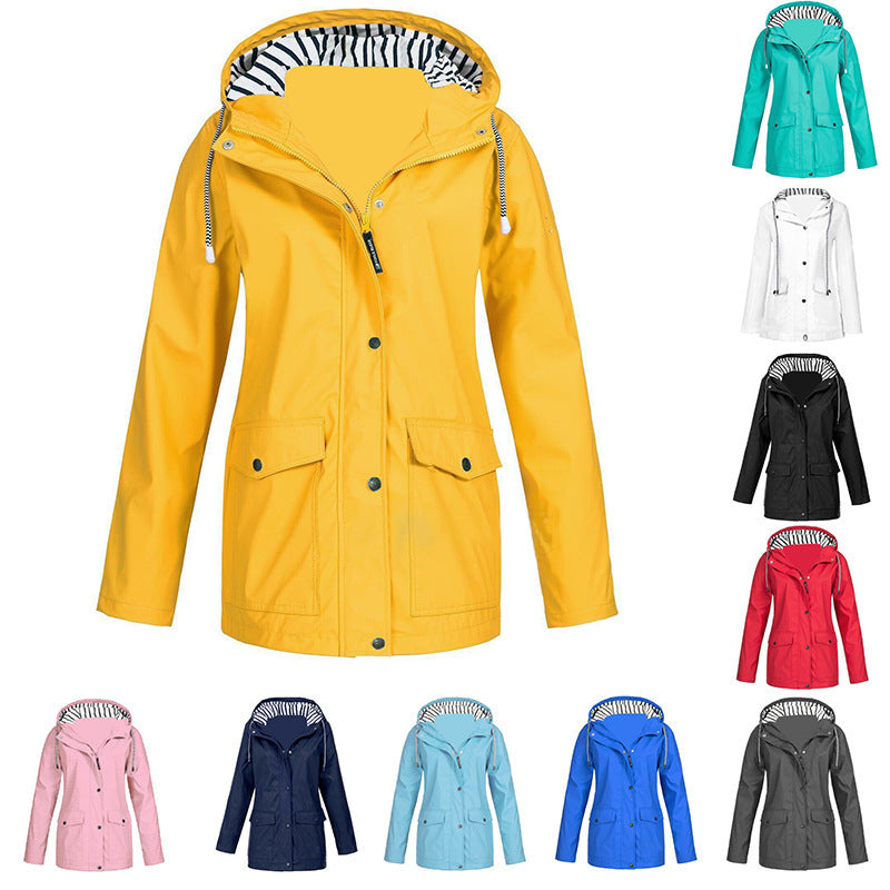 Women’s Waterproof and Windproof Hooded Jacket