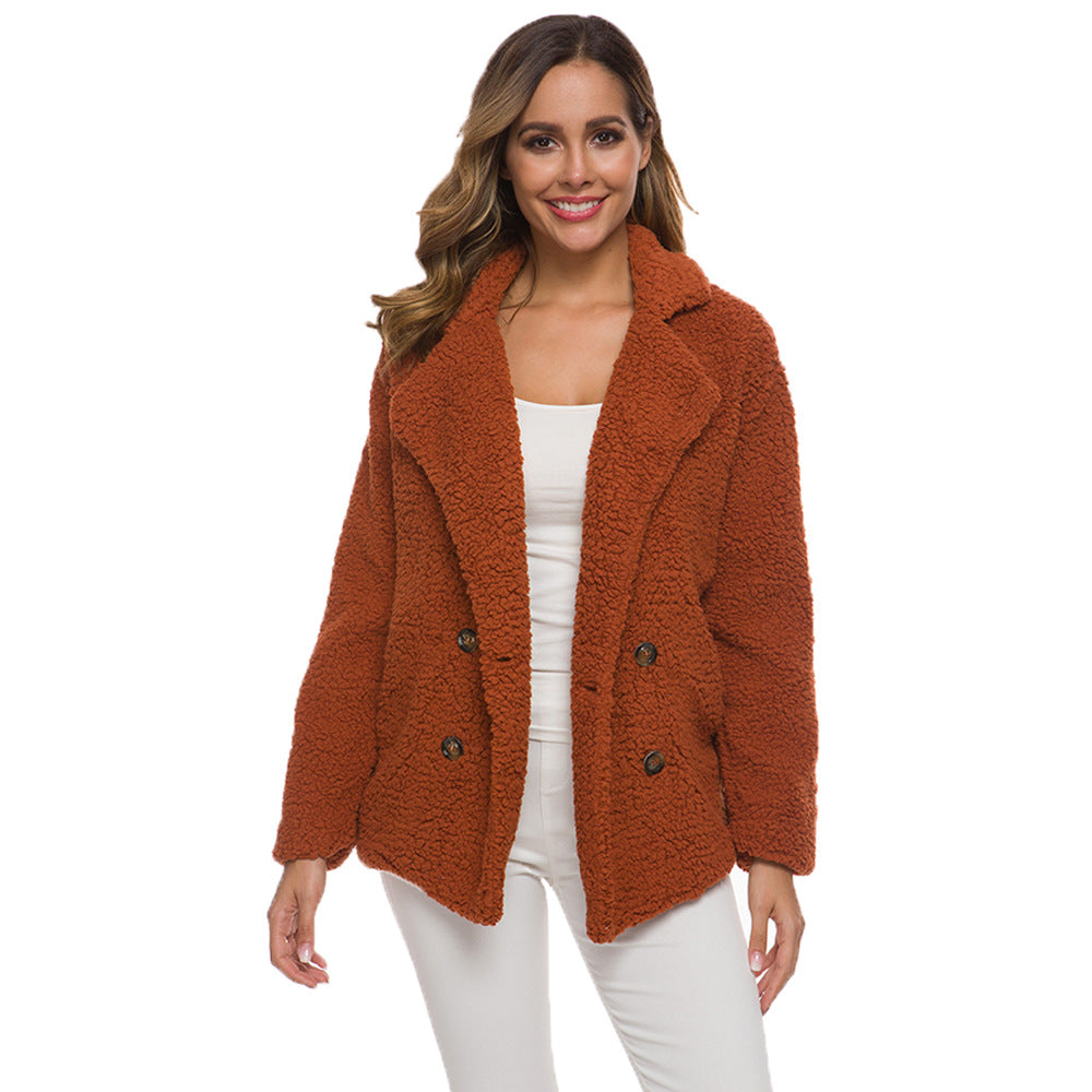 Women’s Fleece Sweater Jacket in 12 Colors S-5XL - Wazzi's Wear