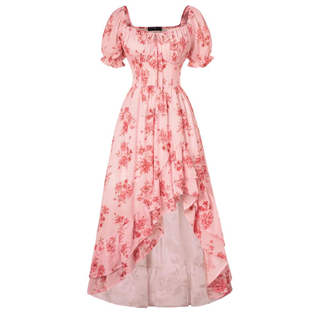 French-style Floral Print Slim-fit Slip Dress For Women
