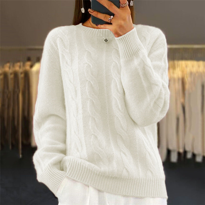 Women’s Cable-Knit Long Sleeve Sweater