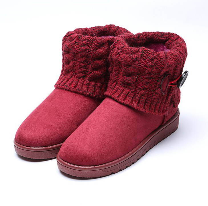 Women’s Wool Lined Ankle Length Snow Boots in 6 Colors - Wazzi's Wear