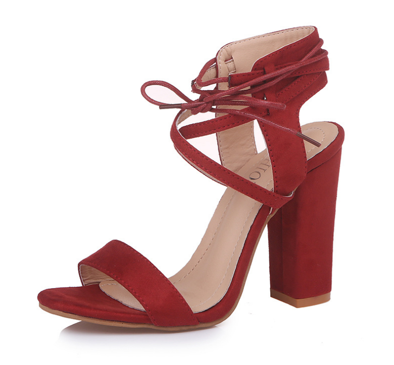 Women’s High Heel Strappy Sandals in 6 Colors - Wazzi's Wear
